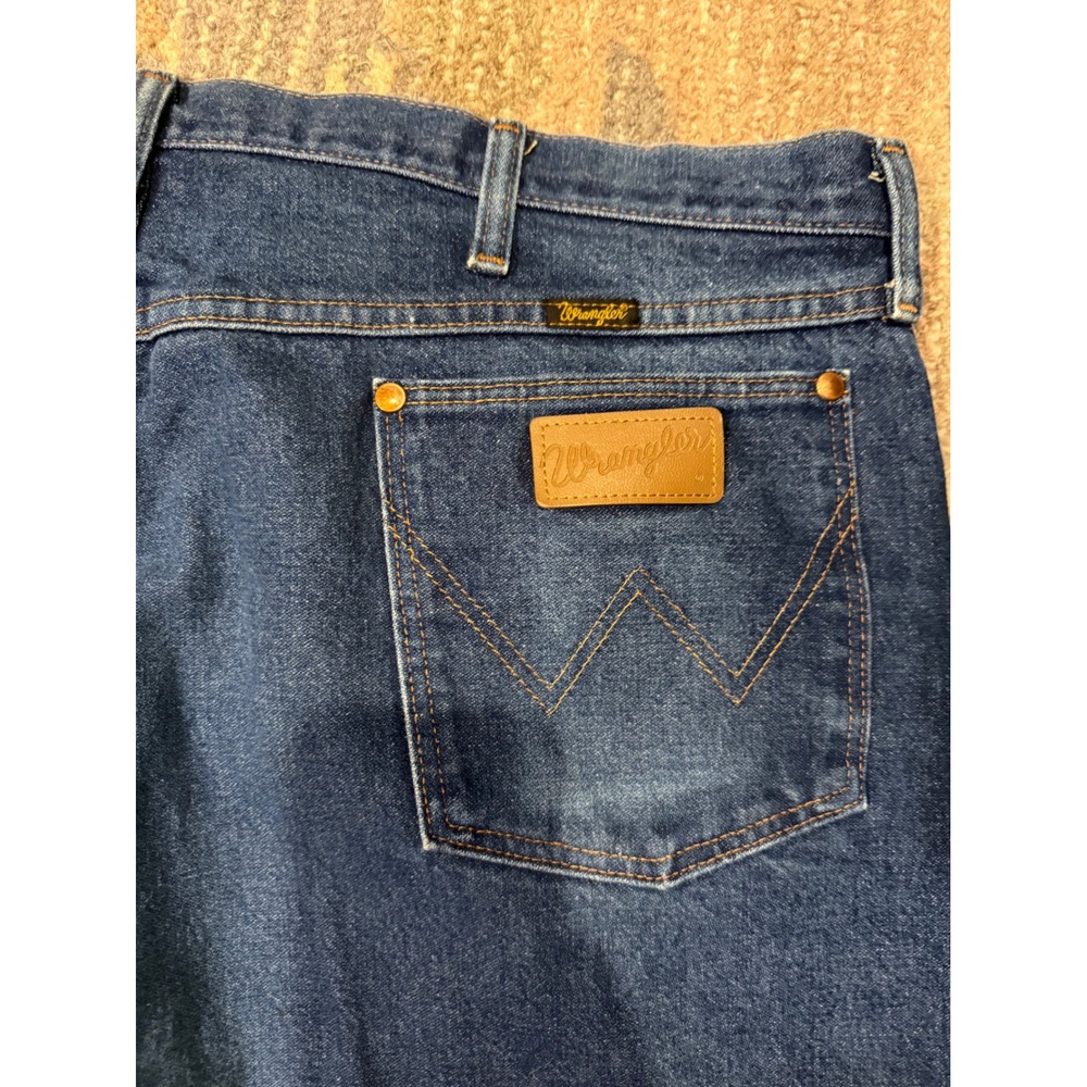 Wrangler 13MWZ Men's Blue Denim Jeans Cowboy Cut Western‎ Regular Fit Size 44x34 - Picture 5 of 6